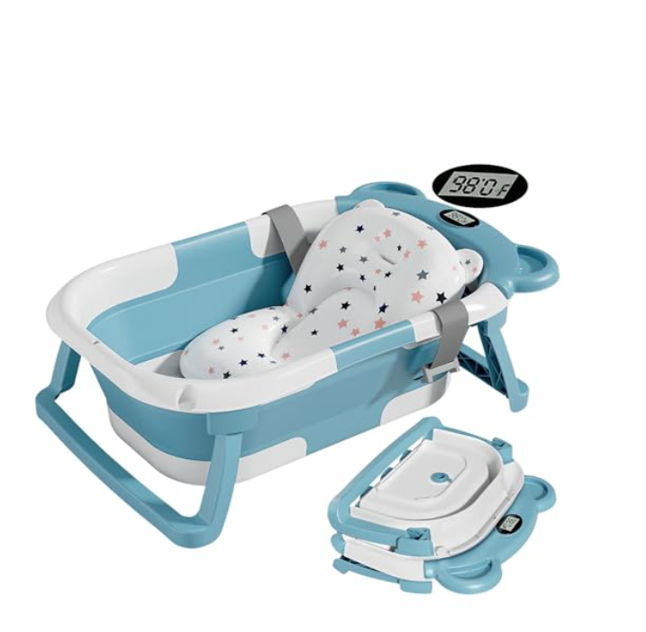 TPN Collapsible Baby Bathtub for Infants to Toddler (3 Night Minimum) Guaranteed Delivery Between 1–4 PM | Pickup at 10 AM.