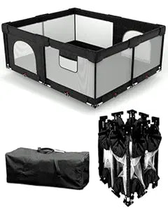 Baby Playpen Foldable Large Play Yard (3 Night Minimum) Guaranteed Delivery Between 1–4 PM | Pickup at 10 AM.