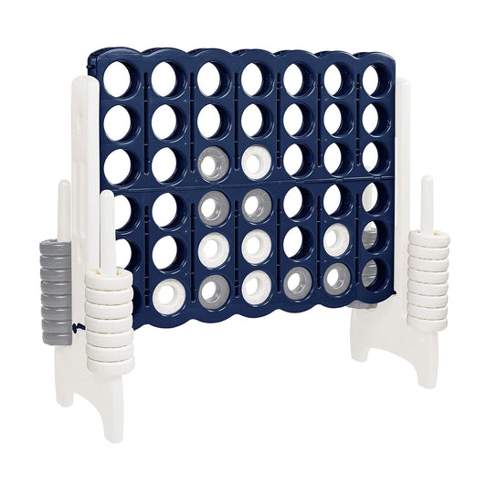Jumbo Connect-4 (Navy/White) (3 Night Minimum) Guaranteed Delivery Between 1–4 PM | Pickup at 10 AM.
